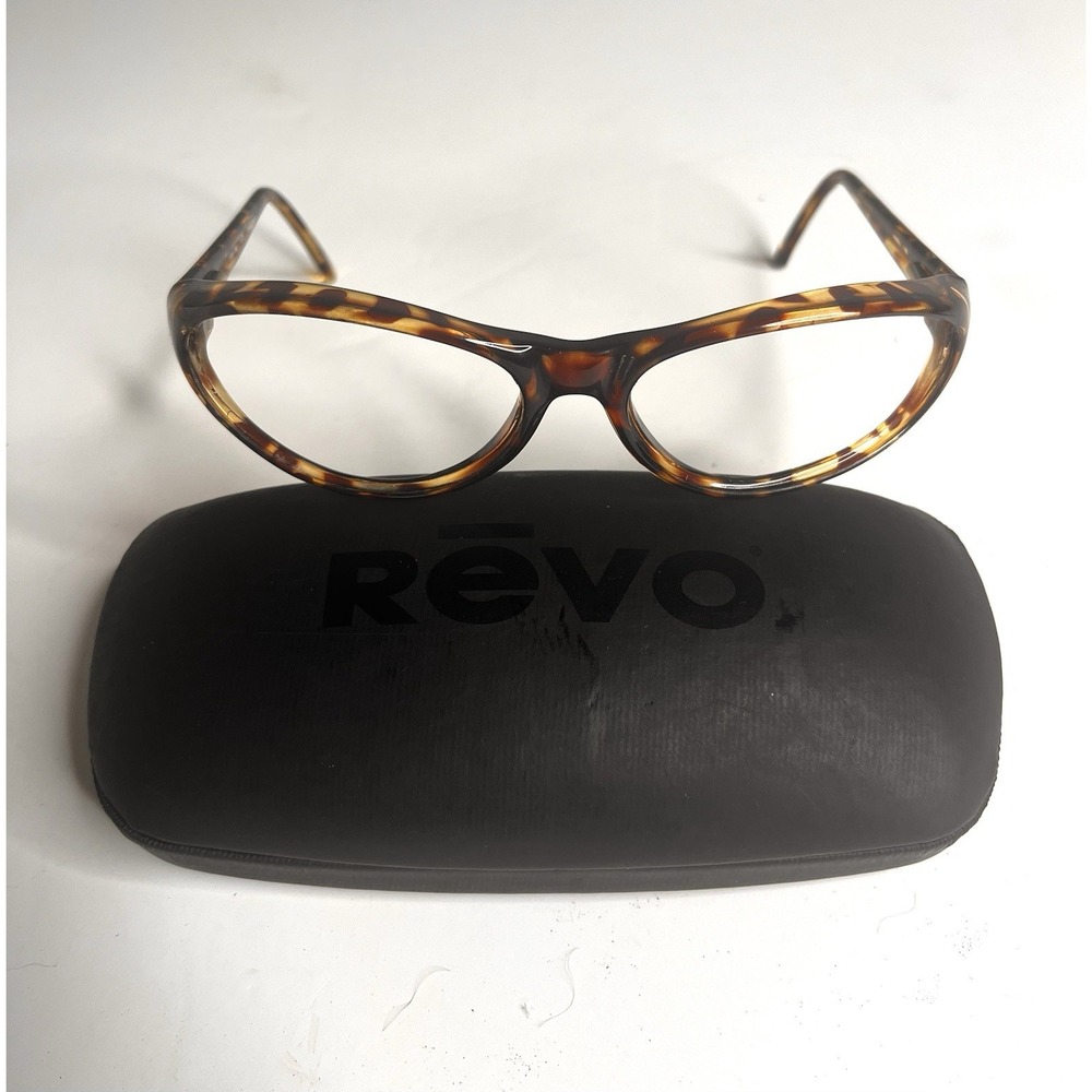 REVO VTG 1004 008 Brown Extreme Wrap Tortoise Sunglasses Frame W/ Case